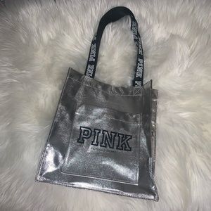 Metallic Silver PINK Bag